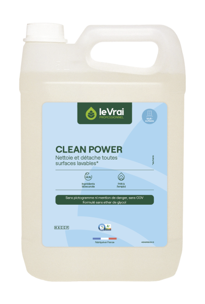 Le vrai professionnel clean power détachant multi usages 5 Litres Nettoyant multi-surfaces