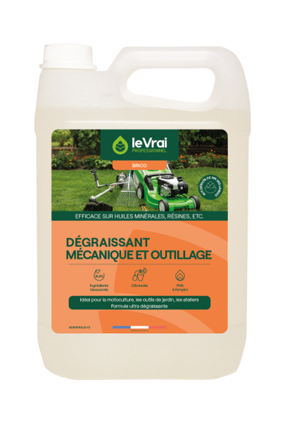Le vrai professionnel dégraissant mécanique et outillage idéal contre les graisses minérales - 750ml ou 5L au choix Nettoyant multi-surfaces
