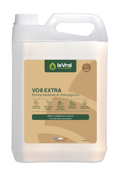 Le vrai professionnel vo8 extra détergent désinfectant VO 5Litres Surodorant & nettoyant VO