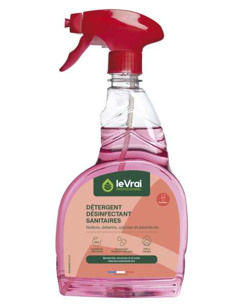 Detergent Desinfectant Sanitaire 5 En 1 Le Vrai Le Spray De 750Ml Entretien sanitaire