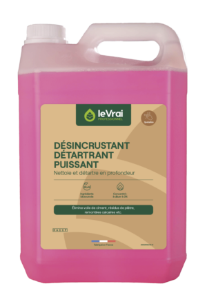 Le vrai professionnel désincrustant détartrant puissant après travaux 5 Litres Décapage
