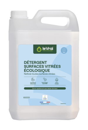 Le vrai professionnel détergent surfaces vitrées écologique technologie enzypin Bidon De 5L Nettoyage vitres
