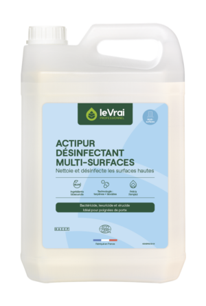 Le vrai professionnel actipur désinfectant multi-surfaces prêt à l’emploi labellisé 5L Nettoyant multi-surfaces