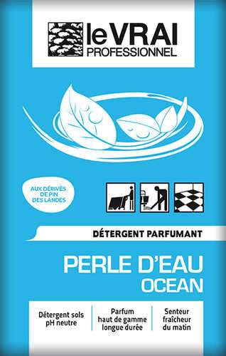 Le vrai professionnel nettoyant surodorant perle d’eau détergent parfumant DOSETTES 125*16ML Entretien des sols