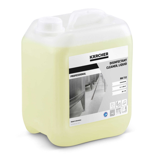 Produit nettoyant désinfectant, liquide RM 732, 5l Détergent pour centrale de nettoyage et desinfection