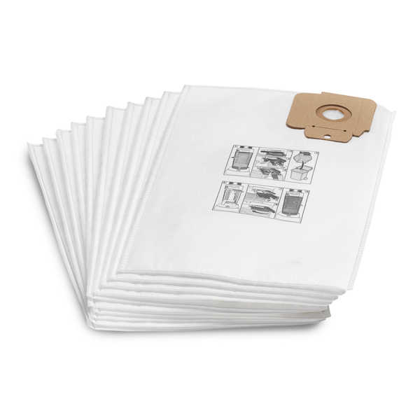 Lot de 10 sac aspirateur karcher pour aspirobrosseur cv Sacs papier