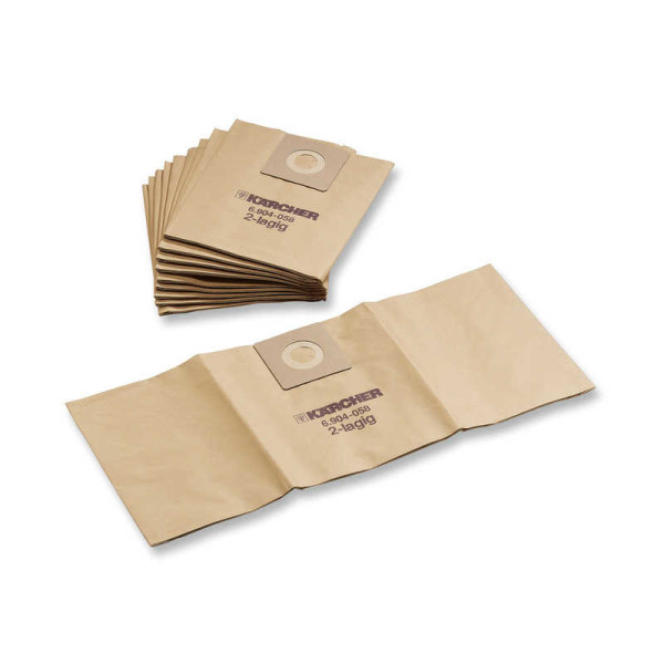 Karcher-Lot De 300 Sacs filtrants papier Pour T 7/1, T 9/1, T 10/1 Sacs papier