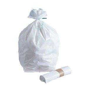 Sacs poubelles blancs 50L - Carton de 500