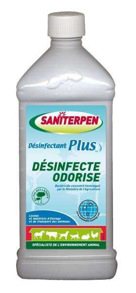 Saniterpen Desinfectant Plus - Flacon De 1 Litre Matériel de nettoyage manuel