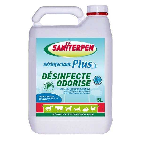 Saniterpen Desinfectant Plus - Bidon De 5 Litres Matériel de nettoyage manuel