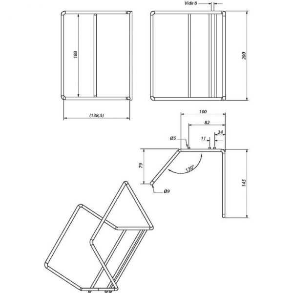 Support Mural Bidon 5L et 10L rangement auto Chemicalworkz