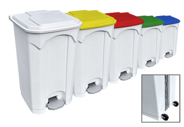 Poubelle à pédale 90L – Gamme alimentaire | Disponible en plusieurs coloris Poubelle à pédale