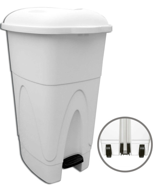 Poubelle A PEDALE 110L BLANCHE GAMME ALIMENTAIRE Poubelle à pédale