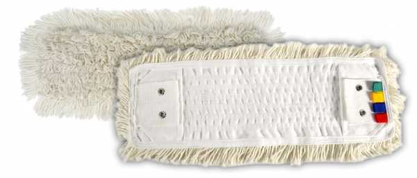 Frange Coton Blanc 40 Cm Poches + Languettes + 2 oeillets Le lavage