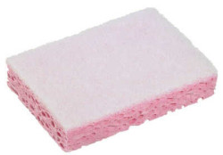 tamponge blanc rose