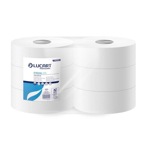 Papier Hygiénique blanc Maxi Jumbo le colis de 6 Papier toilette et distributeur