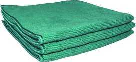 Lot De 5 Chiffons Microfibre Vert 38X38Cm les microfibres