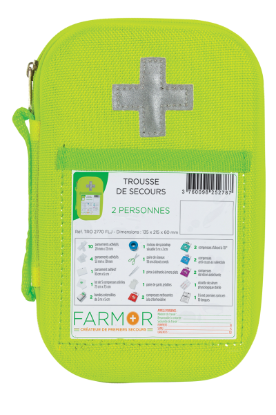 Trousse de secours 2 personnes MULTIRISQUES Armoire a pharmacie