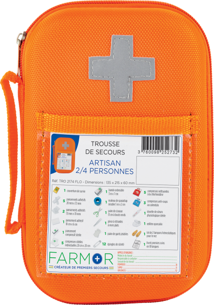 Trousse de secours « Artisan » 2/4 personnes Armoire a pharmacie