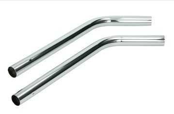 Canne Double Coude Diam 38-40 Chrome Tube pour aspirateur
